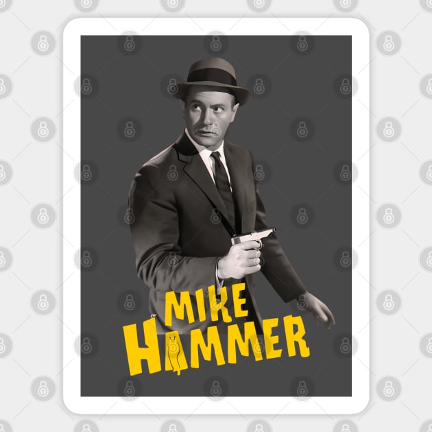 Mike Hammer - Darren McGavin - 50s Tv Show Magnet by wildzerouk